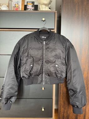 Drae The Frankie Shop Down Feather Bomber Jacket